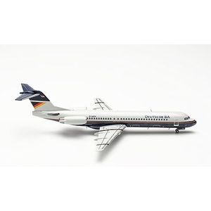 Herpa Model Deutsche BA Fokker 100 - D-ADFA, schaal 1/200, model, verzamelstuk, vliegtuig zonder standaard, miniatuur metalen figuur, 572279