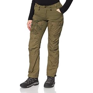 Fjallraven Lappland Hybride broek voor dames, camouflage-groen/lauriergroen