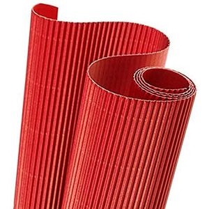 Rol 50 x 70 cm, Canson golfkarton 300 g, rood