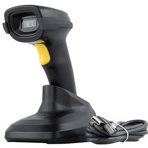 HDWR HD-LR66 2D QR Azteekse draadloze barcodescanner, Bluetooth, 2,4G-connectiviteit, laadstation, hoge snelheid, duurzame valbestendigheid