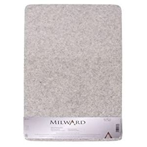 Milward Strijkmat 100% wol A3, quilten, handwerk, borduurwerk, naaien, patchwork, applicatie, blokkering 42 x 29,7 cm, grijs