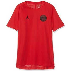 Nike PSG Y NK Dry Sqd Top SS Gx Cl T-shirt voor kinderen, University Red/Zwart/Zwart