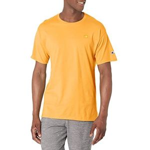 Champion Klassiek T-shirt met geborduurd C-logo herenhemd (1 stuk), Capri Oranje