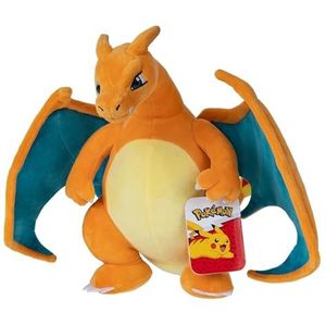 Pokémon Bandai Knuffel Charizard, 30 cm, zacht pluche, JW3723