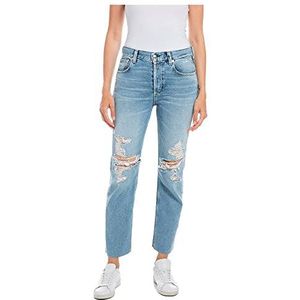 Replay Maijke Straight Jeans voor dames, Blauw (010)