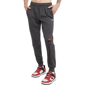 Champion Powerblend Trainingsbroek voor heren, Graniet Heather – 38,1 cm Script Low Been