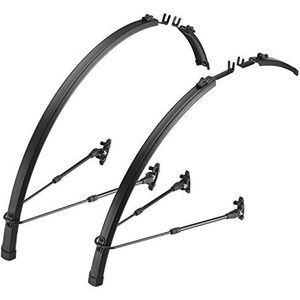 Flinger Racefiets spatbord set, uniseks, zwart, 700 x 18-32 C