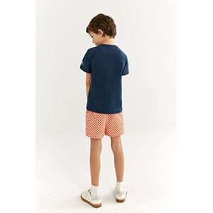 ECOALF, T-shirt Enfant Minalf en Coton Tissu Recyclé, T-shirt Coton Enfant, T-shirt à Manches Courtes, T-shirt Basique, Bleu indigo, 6 ans