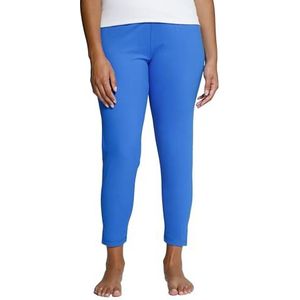Ulla Popken Dames functionele leggings, sneldrogend, elastische tailleband, koningsblauw, 42/44, koningsblauw, 42/44, blauw