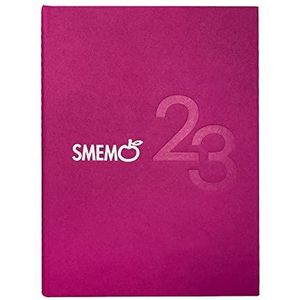 Smemoranda Schoolagenda 2022 tot 2023, 16 maanden, middelgroot formaat 11 x 15 cm, schoolagenda met planner en stickers, september 22/december 23, 544 p, roze