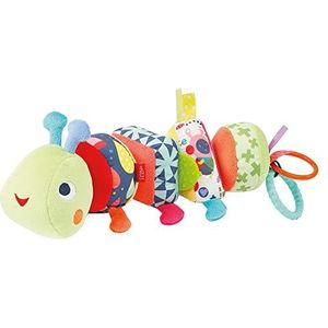 Fehn Activity Puzzle Chenille Color Friends - motorisch speelgoed voor baby's om te vangen, puzzels en te leren - ter bevordering van de motoriek - voor baby's en peuters vanaf 0 maanden