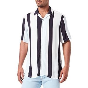 ONLY & SONS Onswayne Life Reg Stripe Viscose T-shirt voor heren, Navy Blauw
