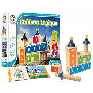 SmartGames - Logisch kasteel - houten denkspel - Gebouwen torens en kastelen - 48 uitdagingen op verschillende niveaus - 1 speler - voor kinderen vanaf 3 jaar