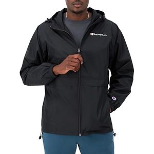 Champion Herenjas met ritssluiting, Petit Script zwart, M, Klein zwart script