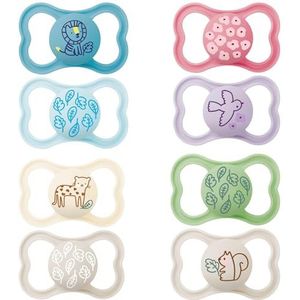 MAM - Supreme fopspeen 6+ maanden (2 stuks) willekeurige kleur – zuigelingenspeen van ultradunne, zachte siliconen – Ideale babyspeen voor een goede mondontwikkeling