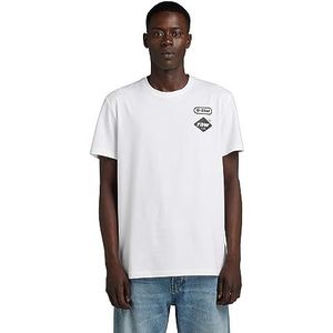 G-STAR RAW Borst maat R T Heren T-shirts, Wit (White D23712-336-110)