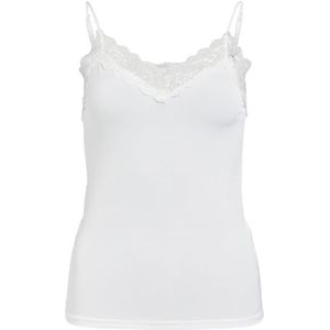 Object Objleena Sus Lace Singlet Top Noos Objleena Sus Noos Dames Lace Tank (1 stuk), Wit, S-M