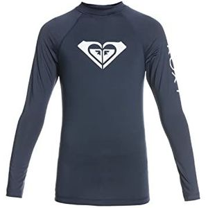 Roxy Whole Hearted Lycra, lange mouwen, UPF 50, voor meisjes, 8-16 jaar, ERGWR03286, Blauw - Mood Indigo