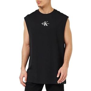 Calvin Klein Jeans Sleeveless Tee J30j325211 monoloog andere gebreide T-shirts voor heren, Zwart (Ck Black)