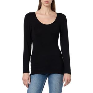 ICHI Ihzola Plain LS T-shirt pour femme, 194008/noir., XL