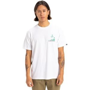 Quiksilver Palm Lines SS T-Shirt Homme, Blanc, XS