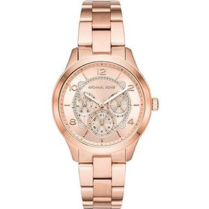 Michael Kors Michael Kors Runway Chronograaf voor dames, roségoud, roestvrij staal, armband, Rose Gold., Armband