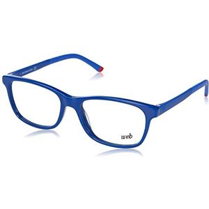 Web Eyewear Zonnebril voor heren, Shiny Blue, 49, glanzend blauw