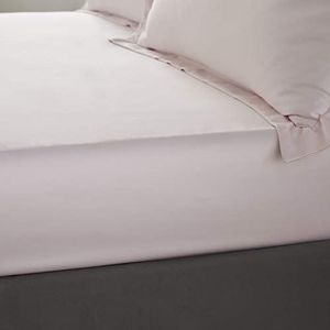 Catherine Lansfield Zacht en zijdeachtig satijnen hoeslaken voor kingsize bed, blush
