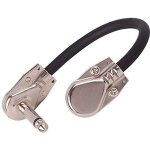 Kinsman SRA6 patchkabel, gebogen, 15 cm, zwart