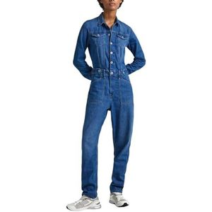 Pepe Jeans Utilitaire Hunter Jumpsuit voor dames, Blauw (Denim)