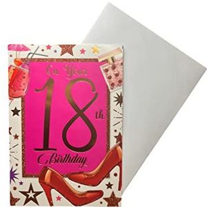 verjaardagskaart voor meisjes voor de 18e verjaardag