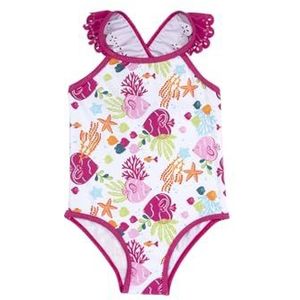 Chicco, Costume pour bébé, idéal pour la mer et la piscine, avec coutures douces, vêtements pour bébé 0-24 mois, conçu en Italie, Rose imprimé, 7 ans