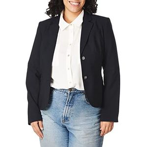 Calvin Klein Blazer Lux Petite Two Button pour femme, bleu marine, 8 Petite