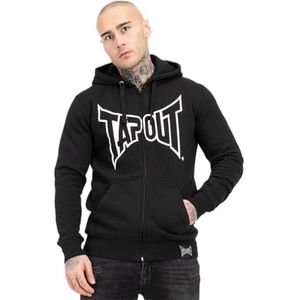 Tapout Marfa Veste à capuche zippée pour homme, noir/blanc, L