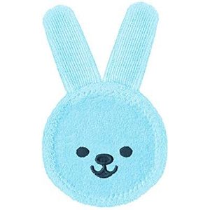 MAM Tandvleesreiniger en massageapparaat voor de eerste tanden, verwijdert tandplak en bacteriën, intuïtief en aantrekkelijk design voor baby's, blauw, 1 stuk
