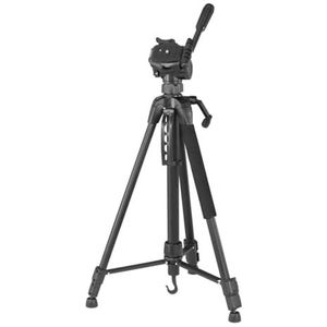 Hama Camera statief ""Action 153 3D"" (licht statief met houder voor mobiele telefoon, statief 60 tot 153 cm hoog, statief met 3-weg kop, statief voor spiegelreflexcamera
