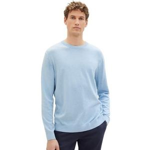 TOM TAILOR 1039810 heren sweater, 13155 - Daglicht Blue Melange