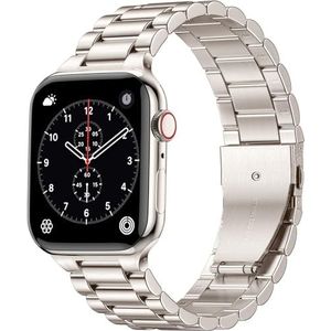 Netolo Metalen armband, compatibel met Apple Watch 40 mm, 38 mm, 41 mm, reservearmband, roestvrij staal, compatibel met Apple Watch SE/iWatch Series 8, 7, 6, 5, 4, 3, 2, 1, voor dames en heren