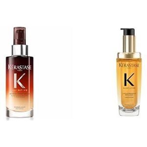 Kérastase, Voedende routine voor dof haar, serum en haarolie, voedend, herstellend en voedzaam, arganolie, voor dof haar, voedzaam + ultieme elixer
