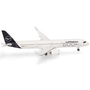 Herpa Lufthansa Airbus A321neo vliegtuig model ""600th Airbus"", schaal 1:500, model, verzamelstuk, vliegtuig zonder standaard, metalen figuur