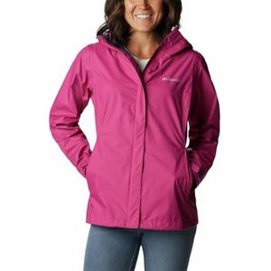 Columbia Arcadia II Damesjack met capuchon, waterdicht, ademend, Wild Fuchsia