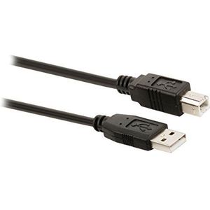 Valueline VLCP60101B20 USB 2.0-kabel, 2 m, zwart