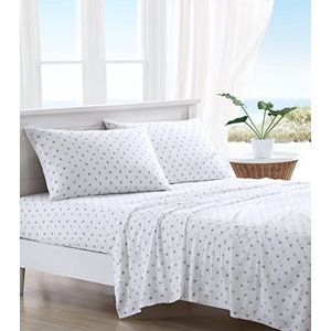 Tommy Bahama | Starfish Treasure Collection | licht beddengoed van 100% gewassen katoen, knapperig en fris, voor superkingsize bed, blauw