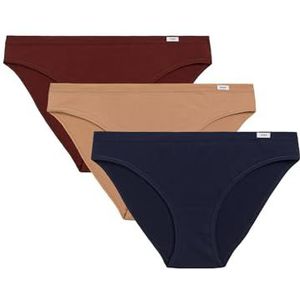 ATLANTIC UNDERWEAR Lot de 3 culottes plates élastiques pour femme, Mix, XXL