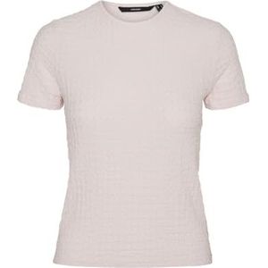 VERO MODA Vmelene Short Ss Top Jrs T-shirt voor dames, Roze/Perfect Patroon