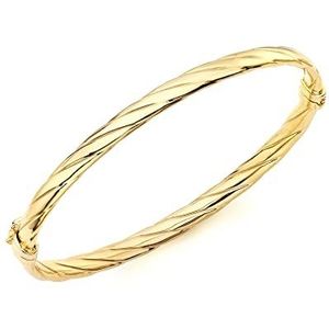 Carissima Gold Armband voor dames, 9 karaat geelgoud, 375/1000, één maat, geelgoud, zonder steen, zonder parel, goudkleurig, Zonder steen, zonder parel