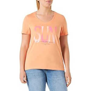 s.Oliver T-shirt manches courtes pour femme, Orange 21d0, 42