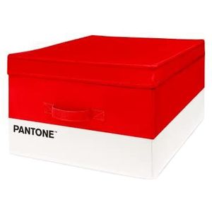 Pantone™ Kledingopbergdoos met tas voor parfummeur – vouwdoos met dikke en stevige structuur – 40 x 50 x 25 cm – rood