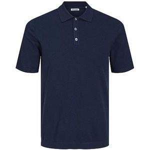 Jack & Jones Polo en tricot Jjeemil S/S Sn pour homme, Blazer bleu marine., L