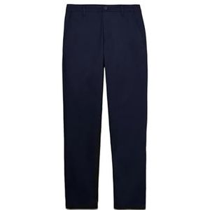 SISLEY Chino Homme Coton Bleu Foncé Slim Fit, Dark Blue, 38